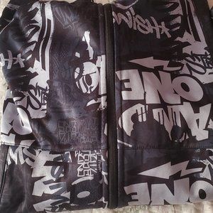 AND1 Graffiti Mens Gray Jacket
